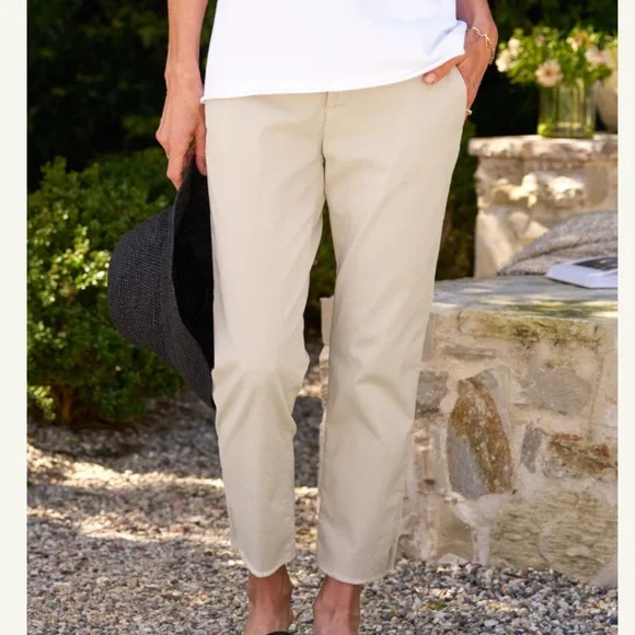 Frank & Eileen Woman's Wicklow The Italian Chino Pants Sz 6 - Picture 4 of 9